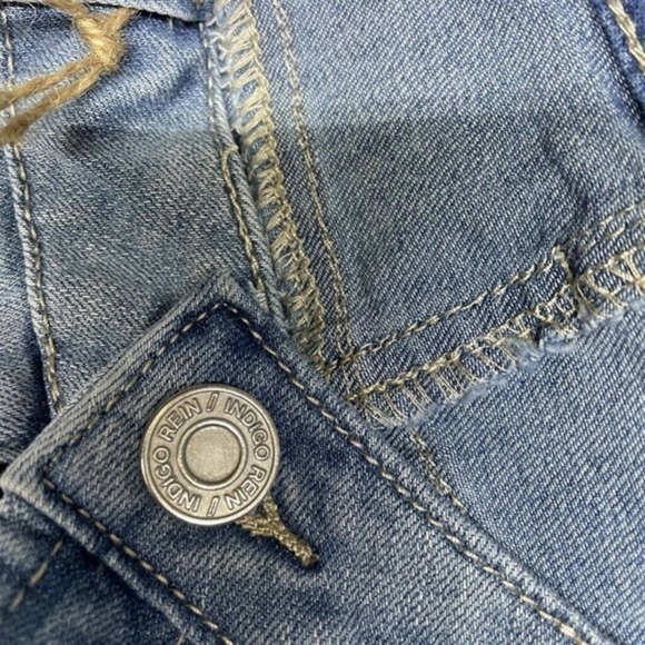 Indigo Rein Denim Mini Pencil Skirt Blue Sz. 9/28 - Picture 7 of 9